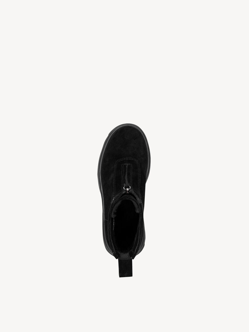 Lederstiefelette - schwarz, BLACK, hi-res