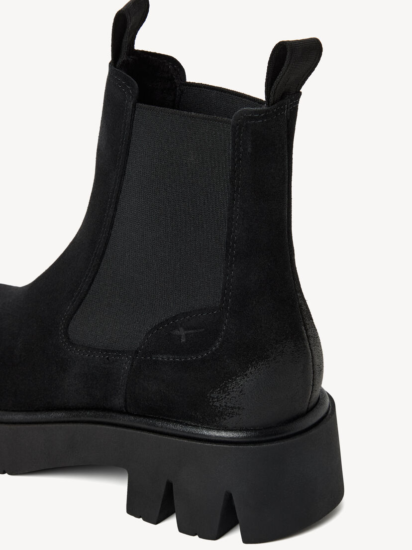 Leren Chelseaboot - zwart, BLACK, hi-res