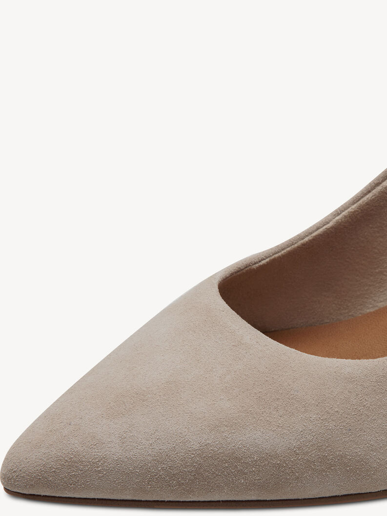 Lederpumps - grau, GREY, hi-res