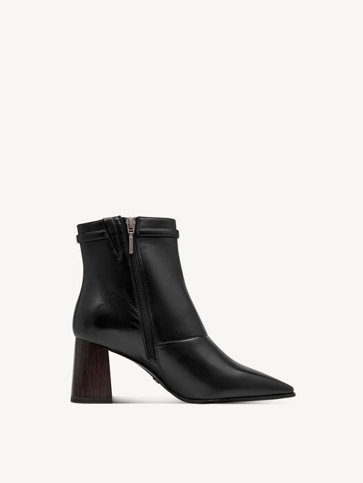 Enkellaarsje, BLACK LEATHER, hi-res