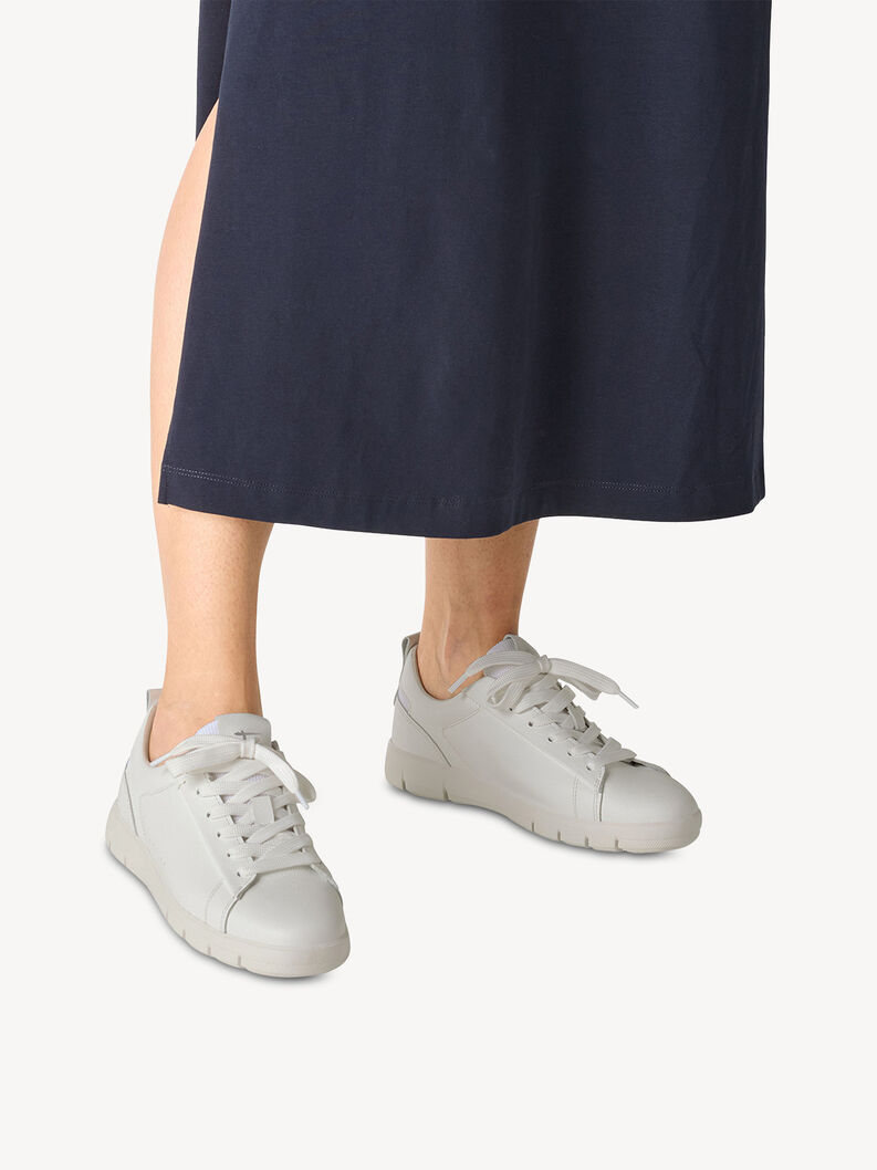 Sneaker, WHITE LEATHER, hi-res