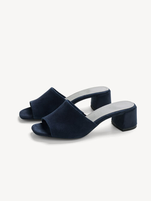 Pantolette, NAVY SUEDE UNI, hi-res