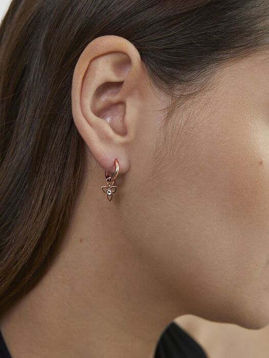 Oorringen, ros&eacute;gold, hi-res