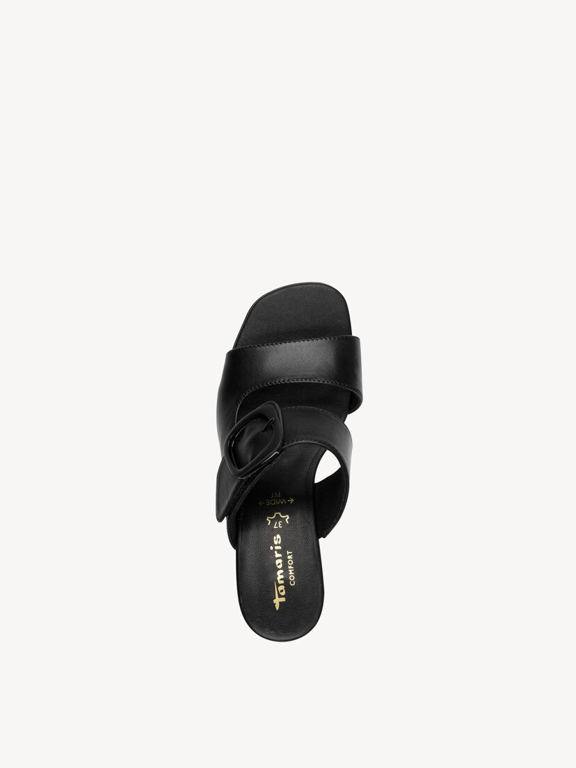 Leren Slipper - zwart, BLACK NAPPA, hi-res
