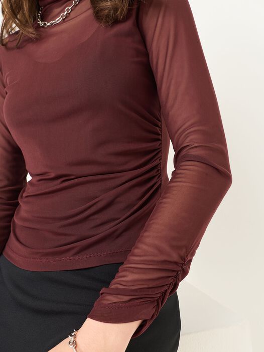 Shirt met col, Decadent Chocolate, hi-res