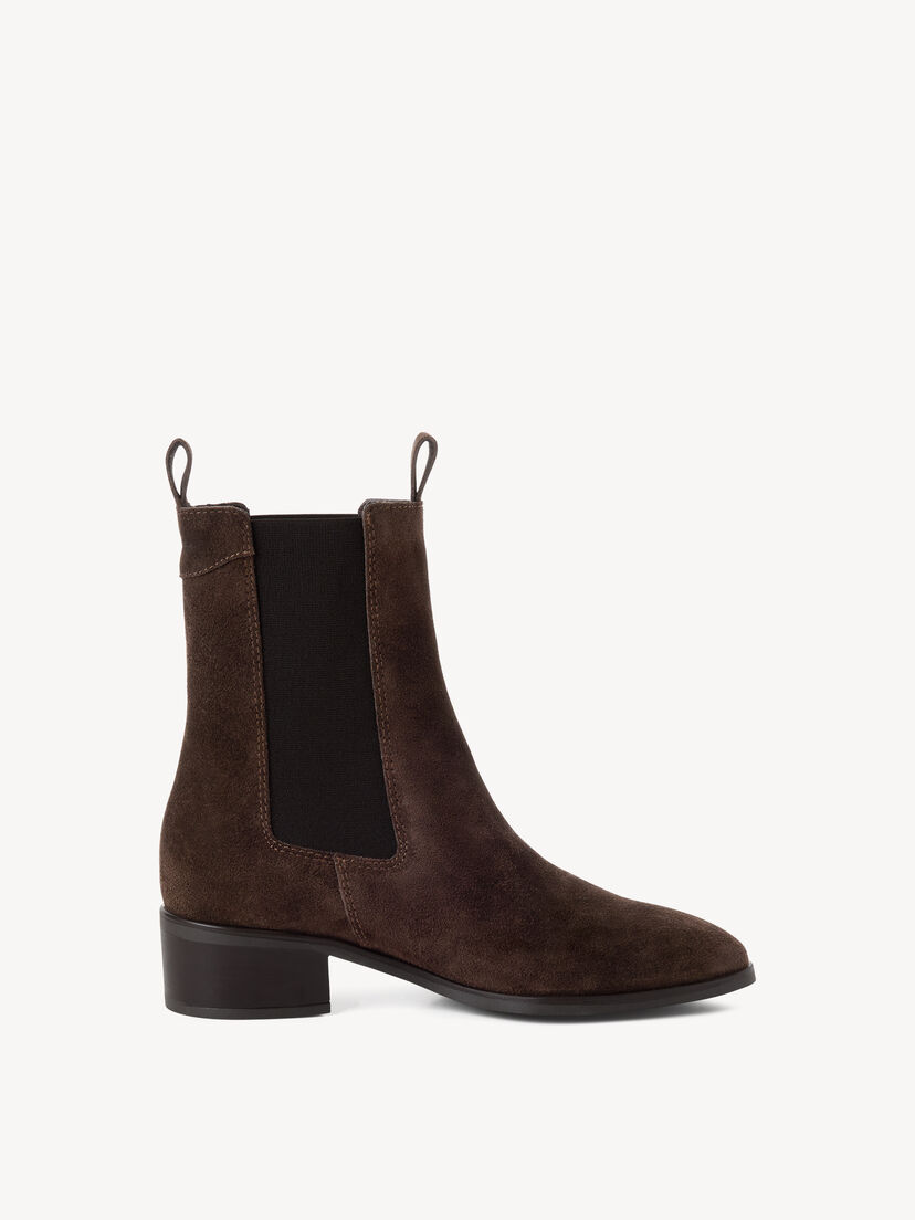 Leren Chelseaboot - bruin, MOCCA SUEDE, hi-res