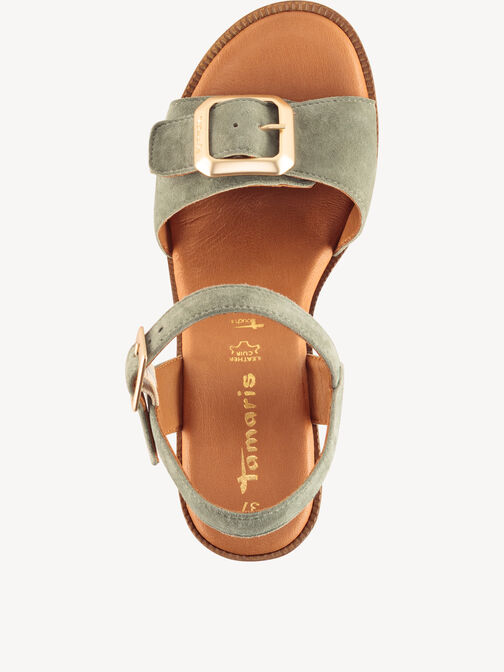 Heeled sandal, OLIVE, hi-res