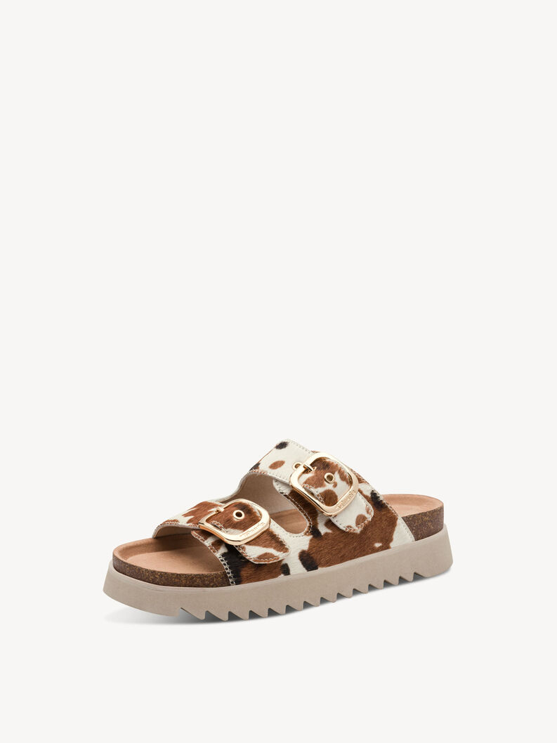 Sandale en cuir - blanc, COW, hi-res