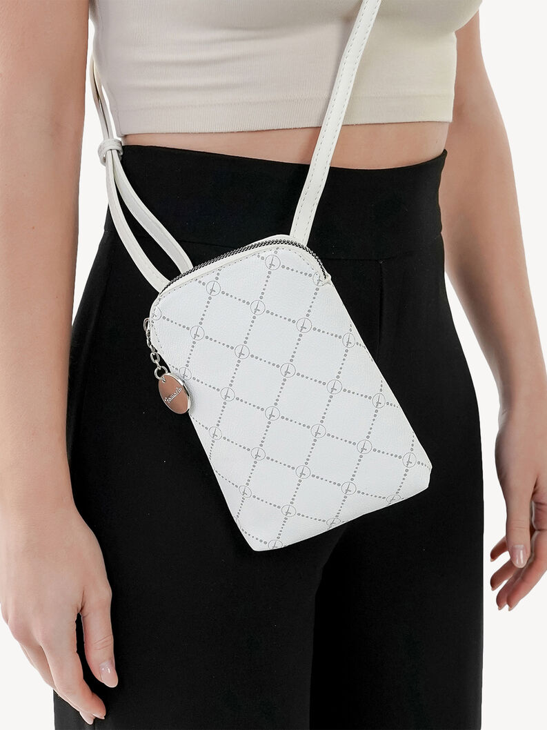 Etui na telefon kom&oacute;rkowy - biały, white/white, hi-res