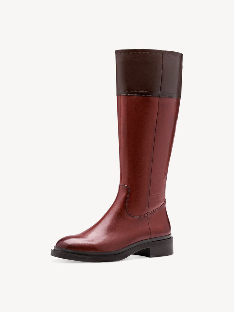Bottes en cuir - marron, COGNAC COMB, hi-res