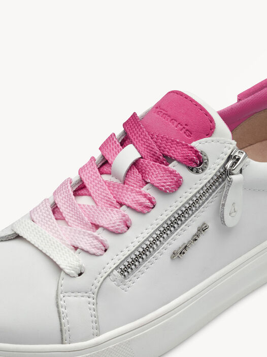 Sneaker, WHITE/FUXIA, hi-res