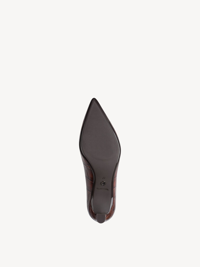 Pumps - bruin, MUSCAT CROCO, hi-res