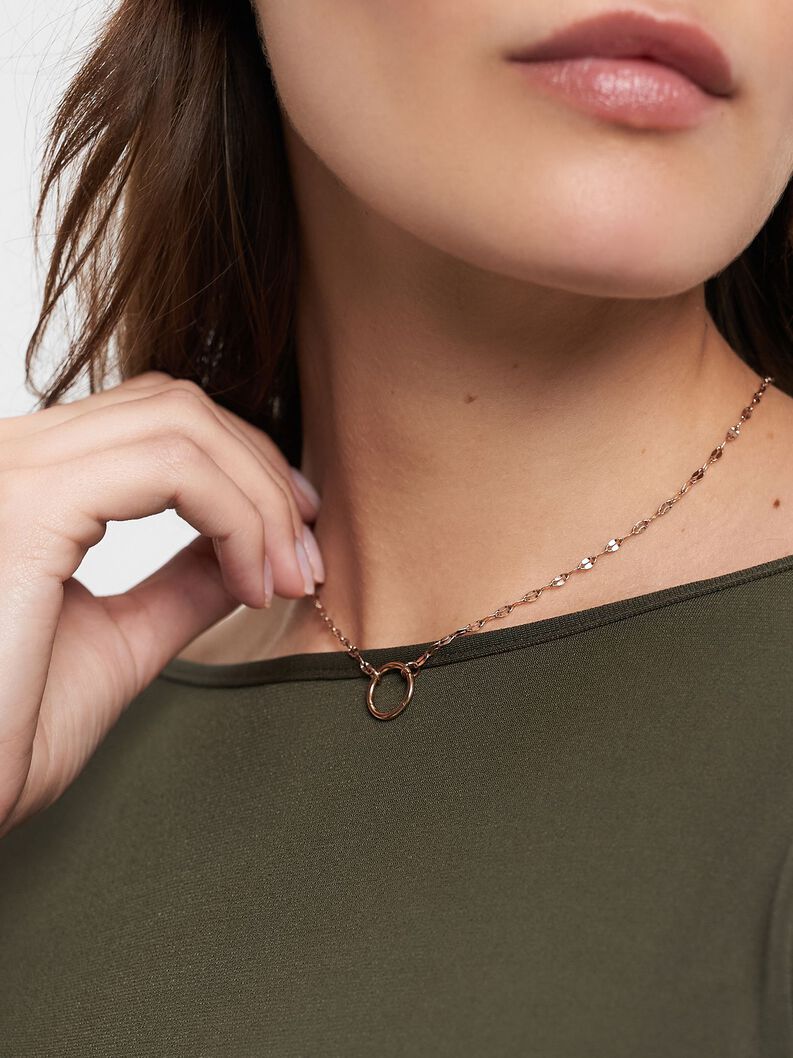 Halskette, roségold, hi-res