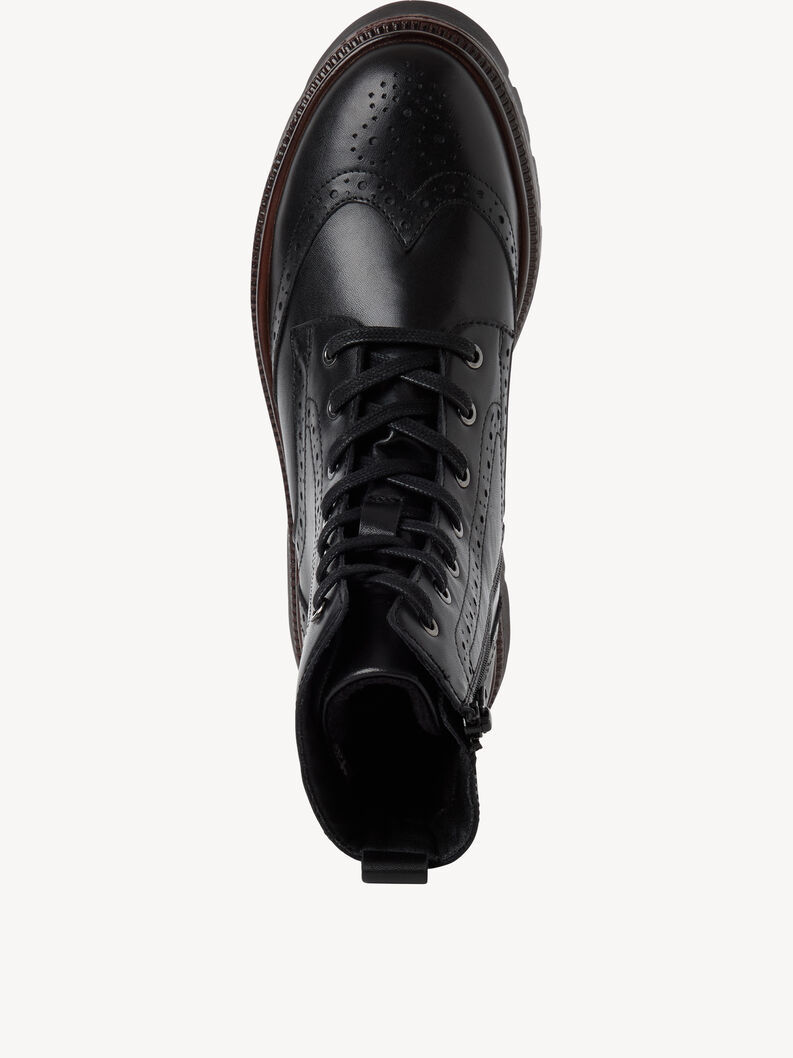Leather Bootie - black, BLACK LEATHER, hi-res