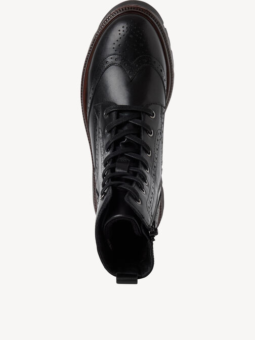 Bootie, BLACK LEATHER, hi-res