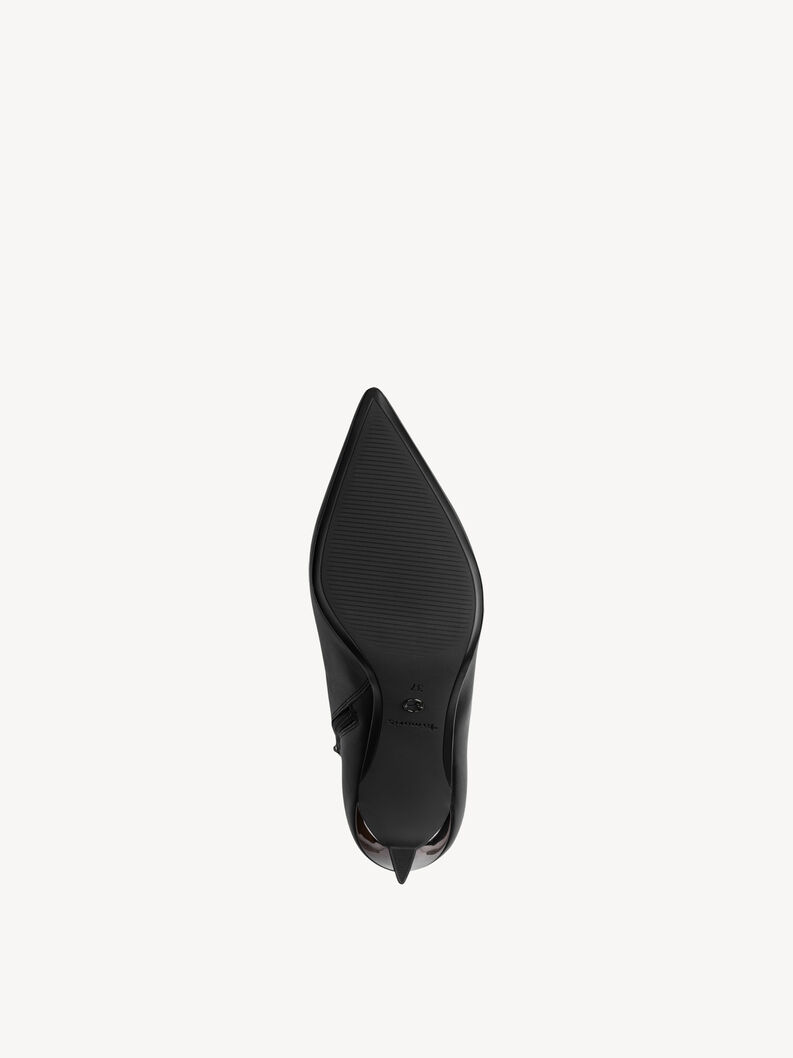 Bottine en cuir - noir, BLACK, hi-res