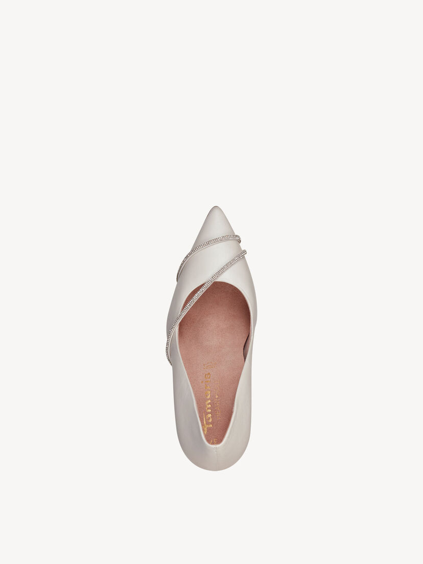 Leren Pumps - beige, IVORY LEATHER, hi-res