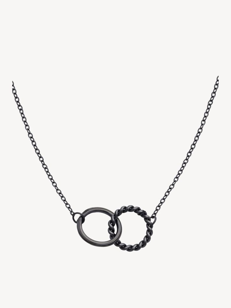 Necklace, black, hi-res