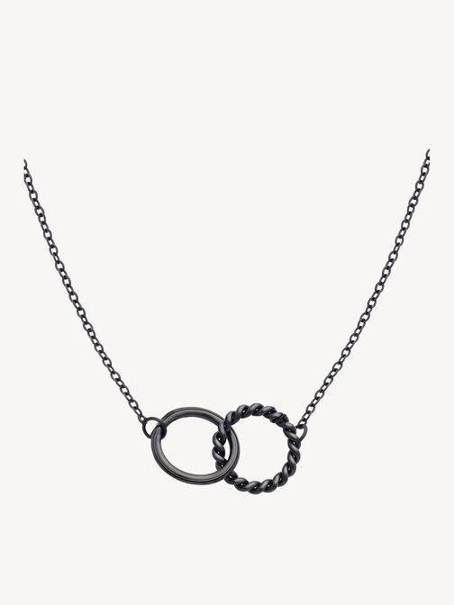 Necklace, black, hi-res