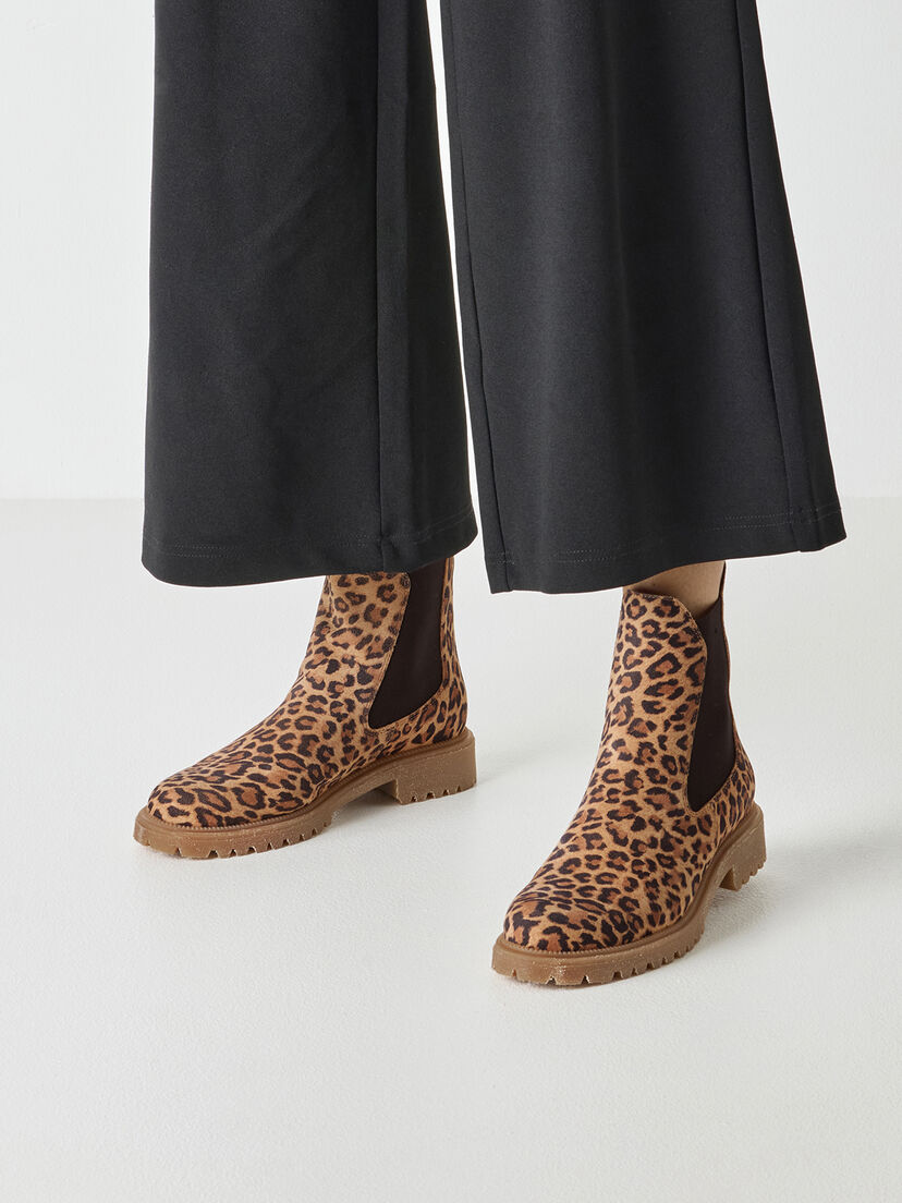Leren Chelseaboot - bruin, LEOPARD, hi-res