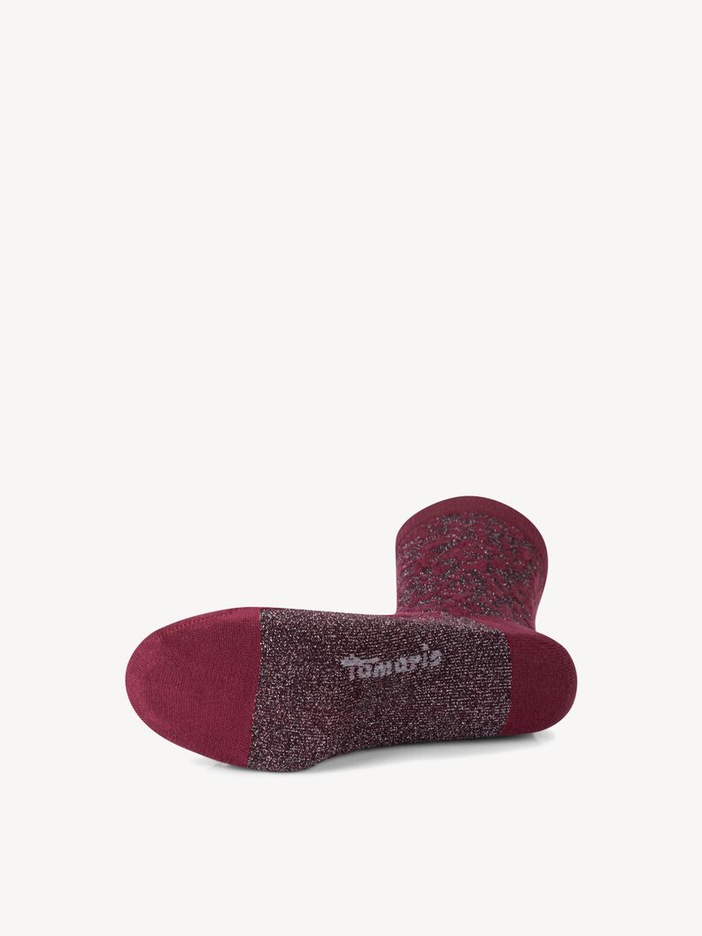 Socks - red, windsor wine, hi-res