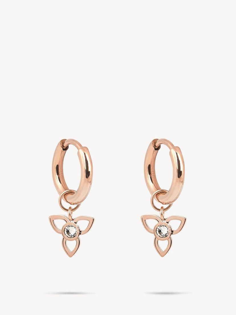 Oorringen, ros&eacute;gold, hi-res