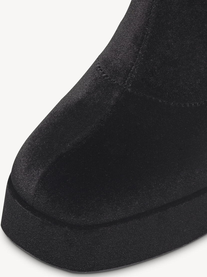 Enkellaarsje - zwart, BLACK, hi-res