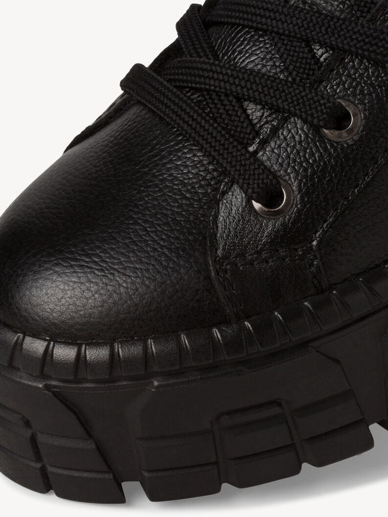 Støvletter - sort warm lining, BLACK LEATHER, hi-res