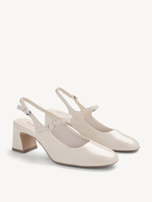Slingpumps, IVORY PATENT, hi-res
