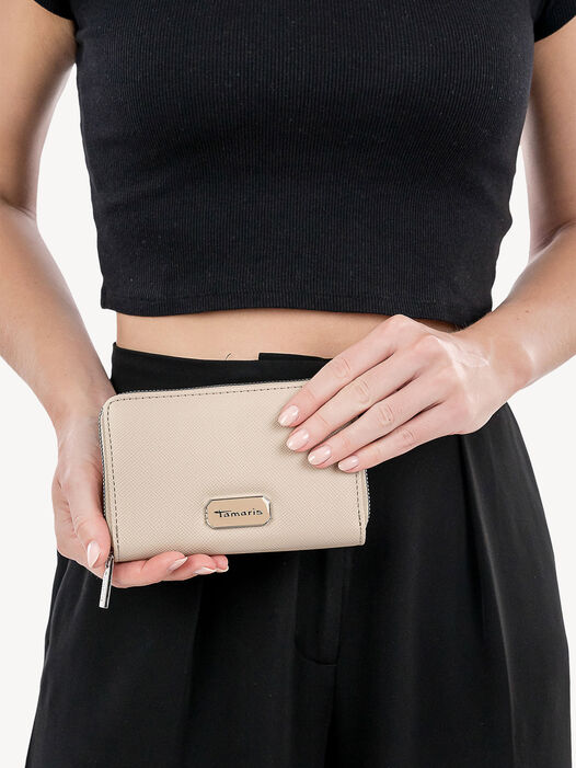 Portemonnee, beige, hi-res