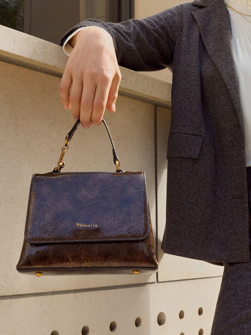 Handtas - bruin, bronze, hi-res