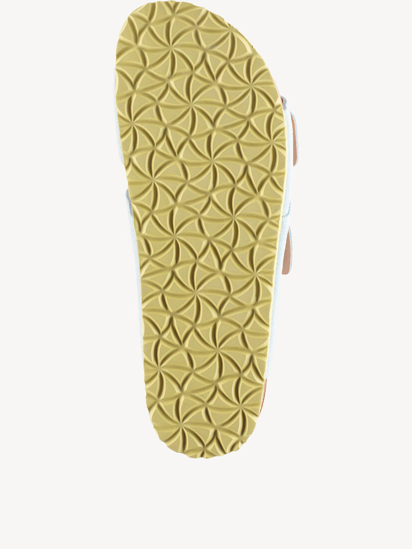 Leren Slipper - blauw, LT. BLUE COMB, hi-res