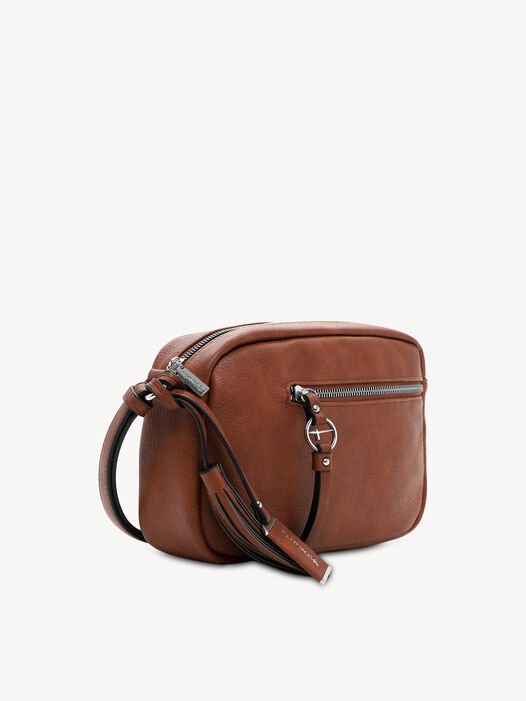 Schoudertas, cognac, hi-res