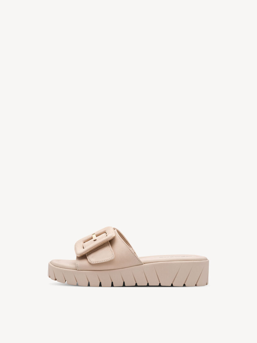 Leren Slipper - beige, 418, hi-res