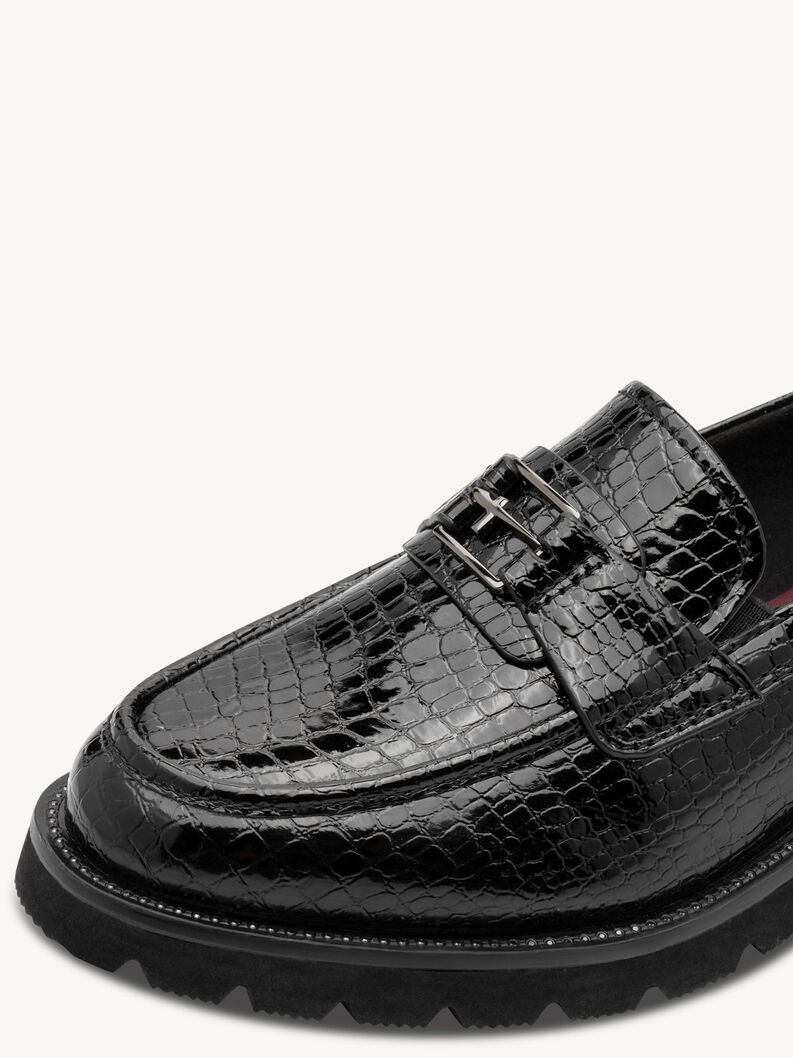 Hjemmesko - sort, BLACK CROCO, hi-res