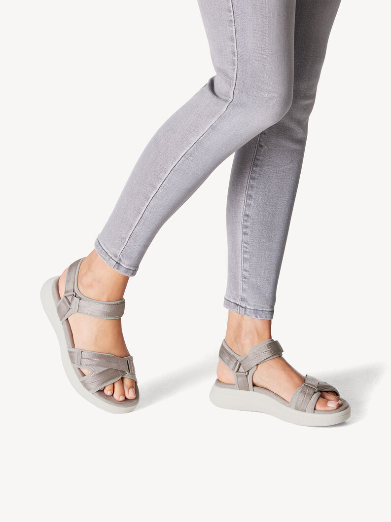 Sandal - grey, GREY, hi-res