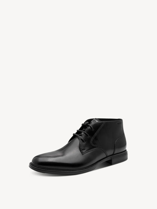 Bottine, BLACK LEATHER, hi-res