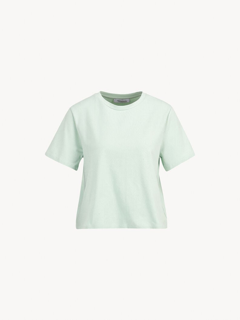 T-shirt dal taglio oversize - verde, Gossamer Green, hi-res