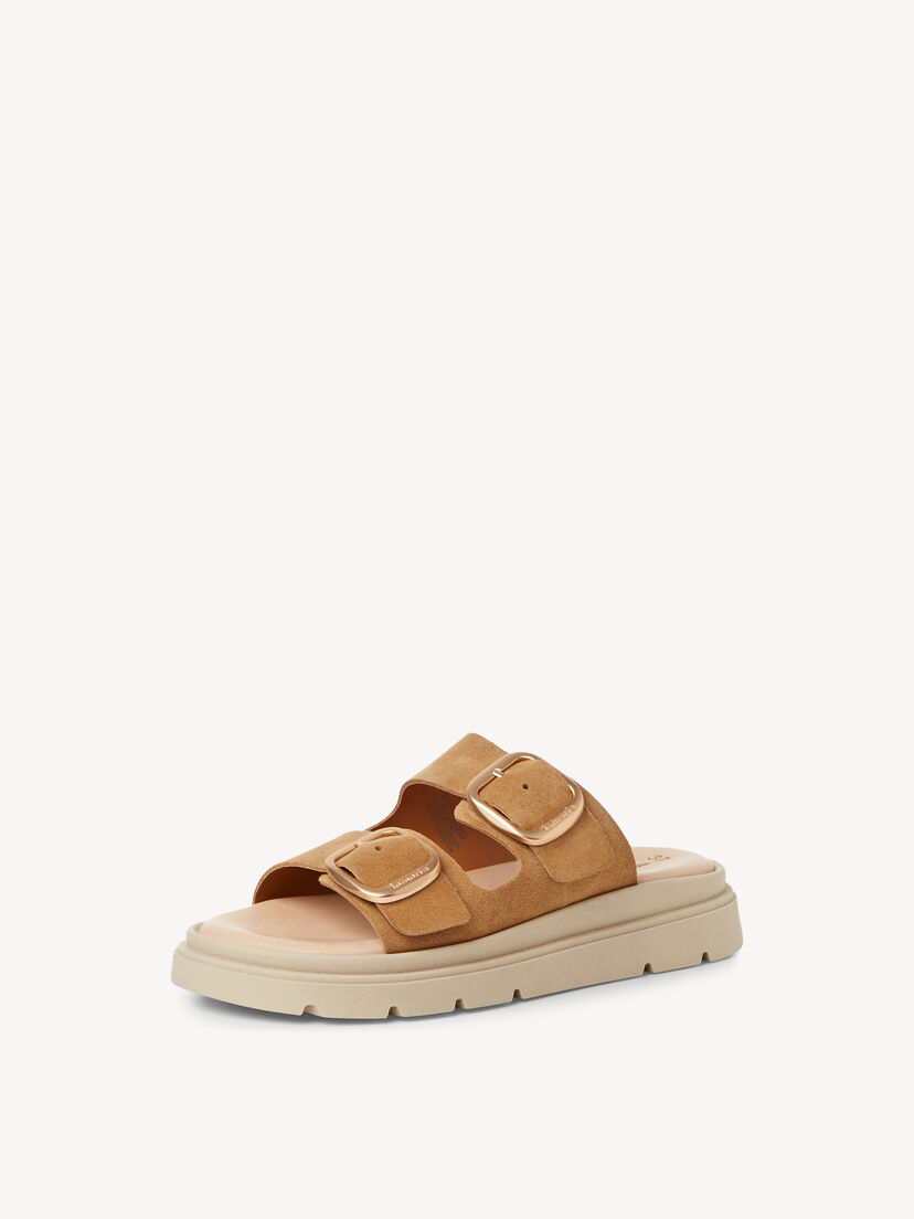 Leren Slipper - beige, SAND, hi-res