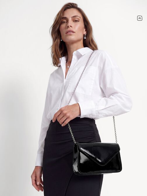 Borsetta senza manici, black, hi-res