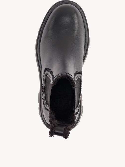 Bootie, BLACK LEATHER, hi-res