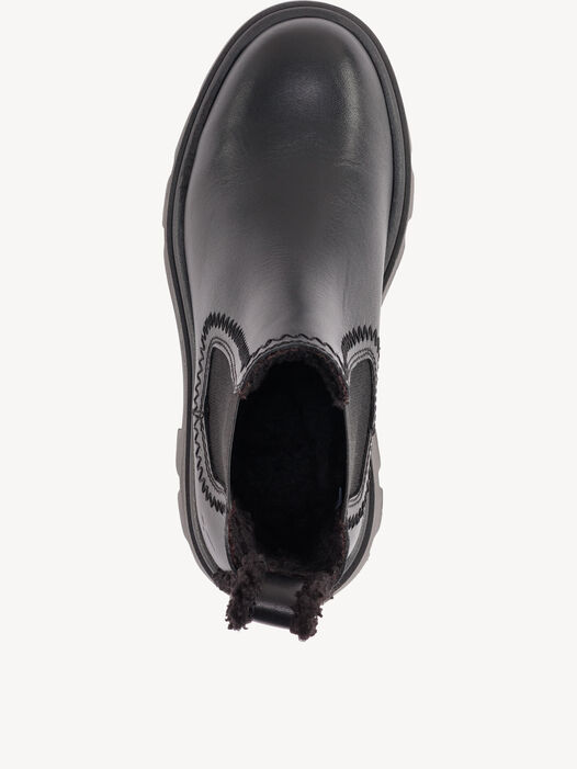 Enkellaarsje, BLACK LEATHER, hi-res