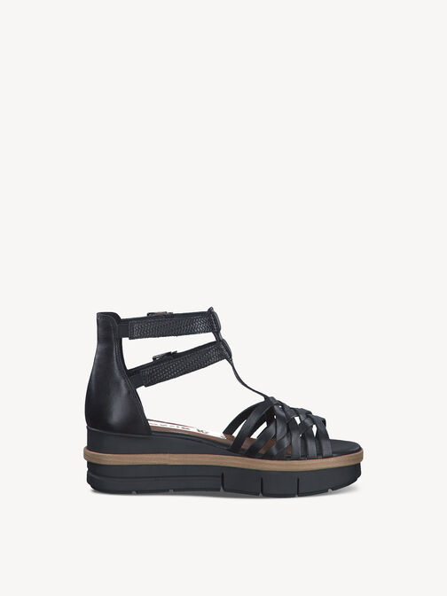 Heeled sandal, BLACK, hi-res
