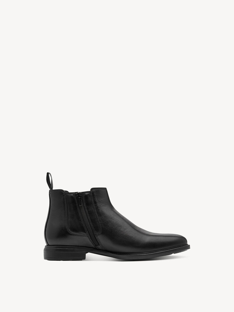 Leder Chelsea Boot - schwarz, BLACK, hi-res