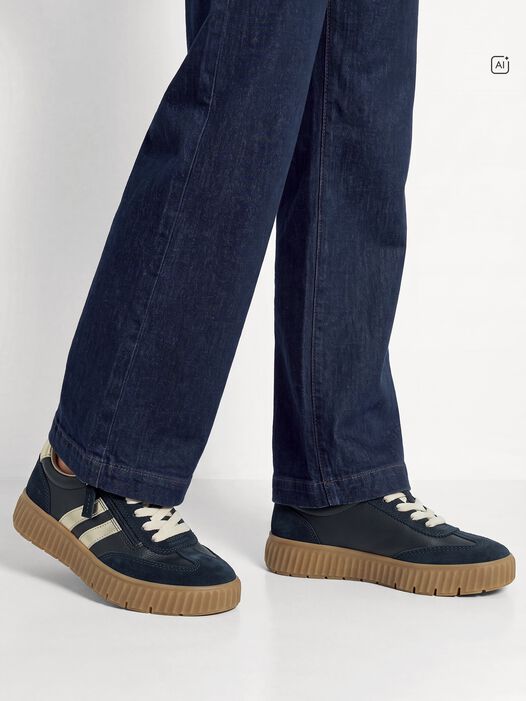 Sneaker, NAVY/GOLD, hi-res