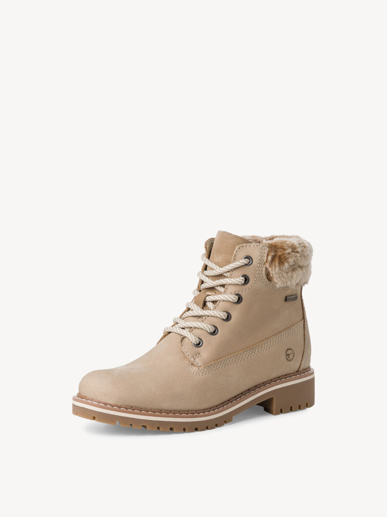 Bootie - beige warm lining, BEIGE/FUR, hi-res