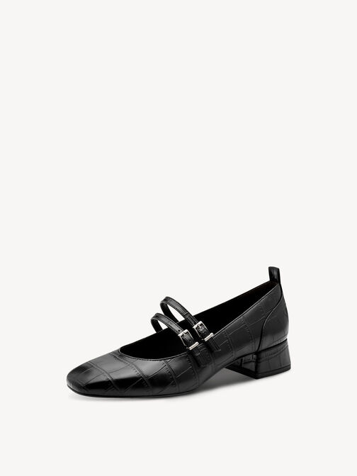 Escarpin, BLACK CROCO, hi-res