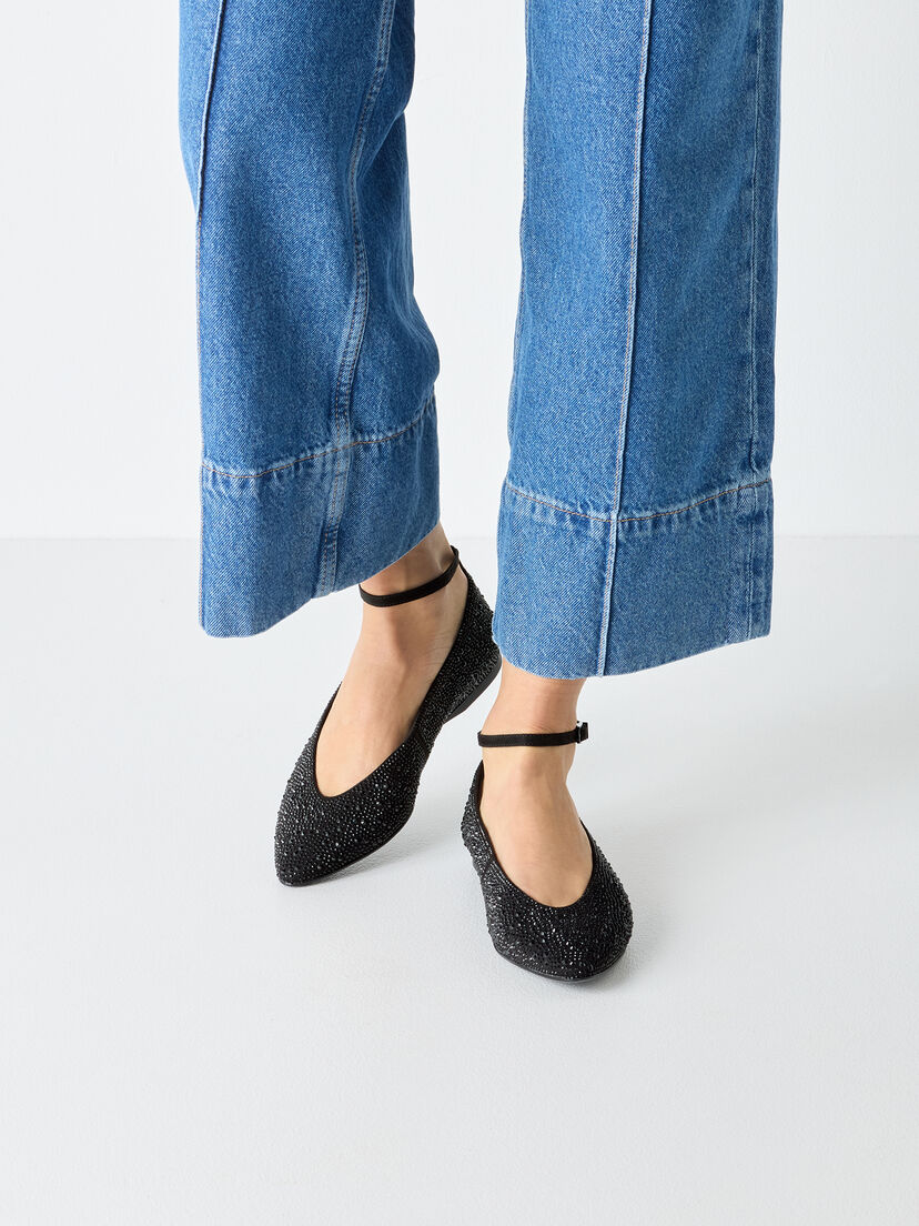 Ballerina - zwart, BLACK UNI, hi-res