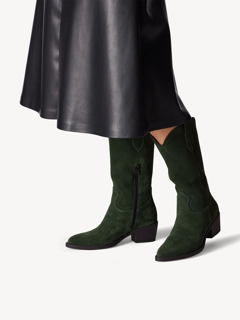 Leren Laarzen groen 1-25701-41-700: Tamaris online kopen!