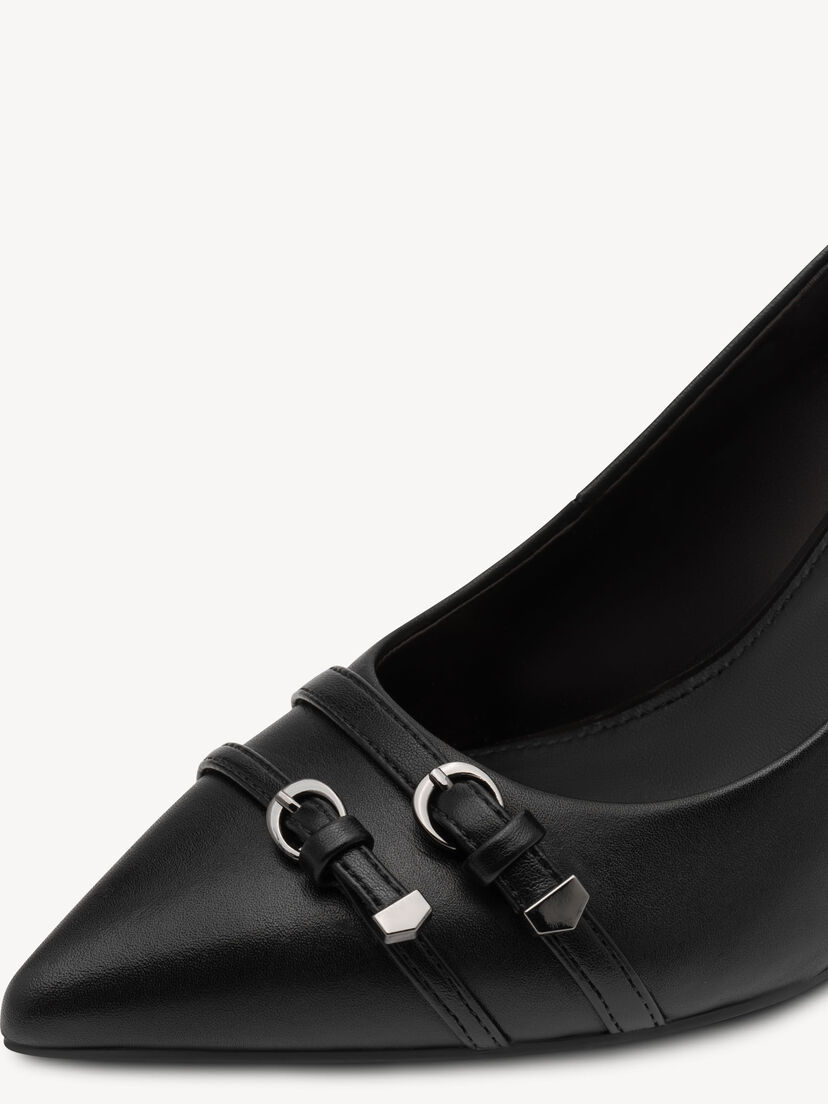 Pumps - zwart, BLACK LEATHER, hi-res
